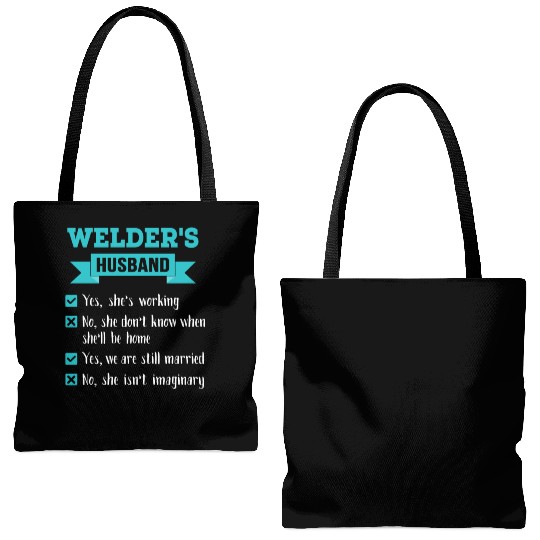 Welder's Husband Checklist Awesome Gift Tote Bags (AOP)