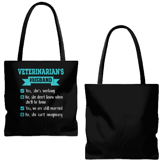 Veterinarian's Husband Checklist Awesome Gift Tote Bags (AOP)
