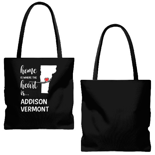 Addison County Vermont Is Where My Heart Is Gift Tote Bags (AOP)