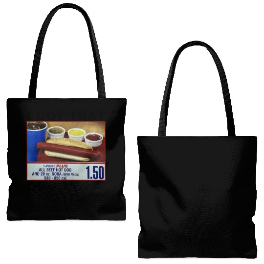 I Got That Dog In Me Funny Meme for HotDog Lover Tote Bags (AOP)