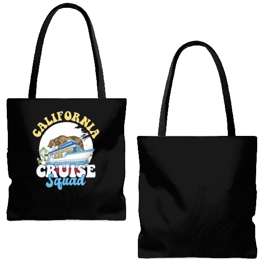 California Cruise Squad Family Vacation Trip Tote Bags (AOP)