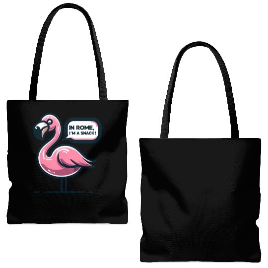 Flamingo Roman History Roman Empire Cuisine Tote Bags (AOP)