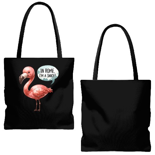 Flamingo Roman History Roman Empire Cuisine Tote Bags (AOP)