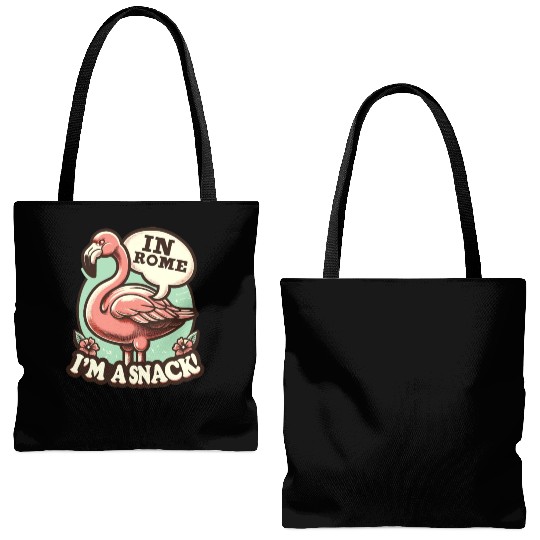 Flamingo Roman History Roman Empire Cuisine Tote Bags (AOP)