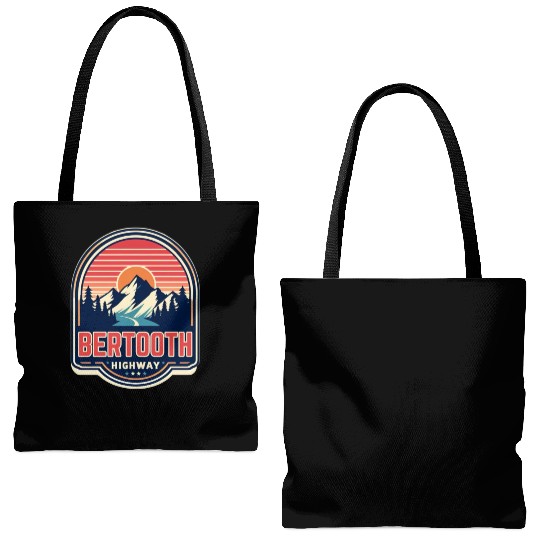 Beartooth Highway US 212 Tote Bags (AOP)