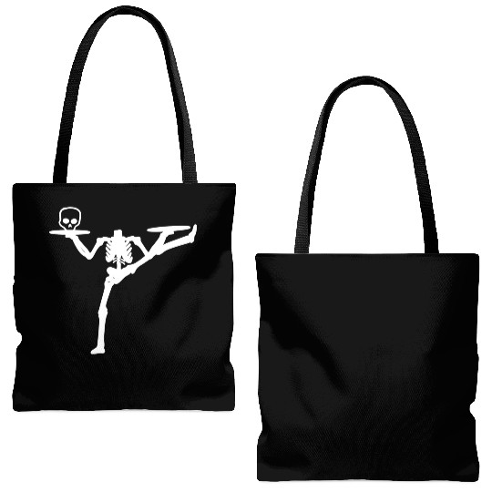 Dancing Skeleton Street Dancer Gift Tote Bags (AOP)