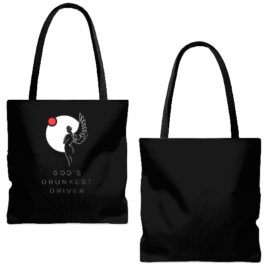 God's Drunkest Driver Tote Bags (AOP)
