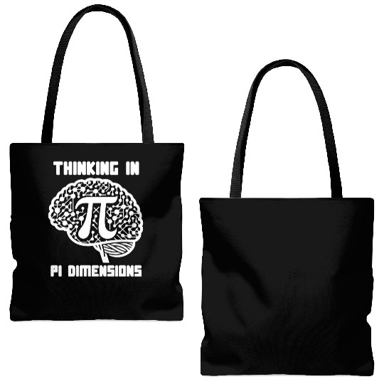 Funny Pi Day 2024 3,14 Pi Number Symbol Math Tote Bags (AOP)