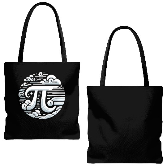 Funny Pi Day 2024 3,14 Pi Number Symbol Math Tote Bags (AOP)
