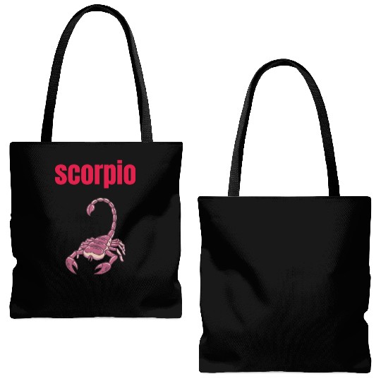Scorpio Zodiac Sign, Astrology, Horoscope Tote Bags (AOP)