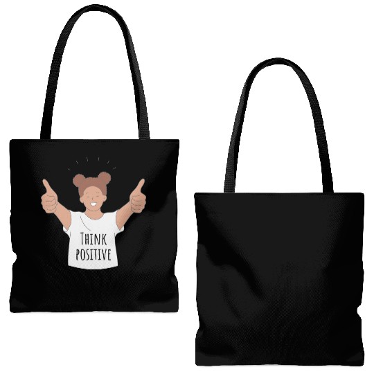 Think positive Tote Bags (AOP)