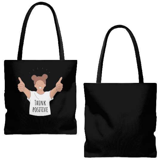 Think positive Tote Bags (AOP)
