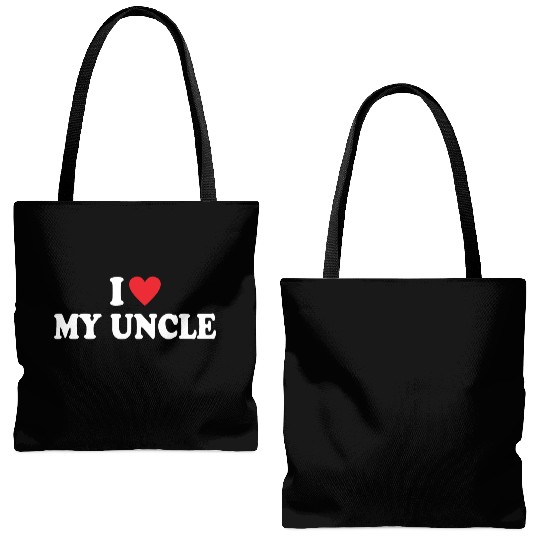 I Love My Uncle Tote Bags (AOP)