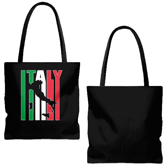 Italy Vintage Countries Italian Culture Flag Tote Bags (AOP)