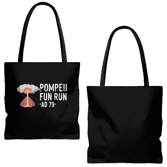 Pompeii Fun Run Italian Volcano Geeks Tote Bags (AOP)