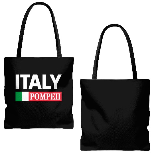 Italy Flag Pompeii Conservation Volcanic Eruption Tote Bags (AOP)