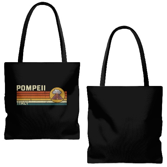 Pompeii Italy Vintage Volcanic Eruption Gift Tote Bags (AOP)