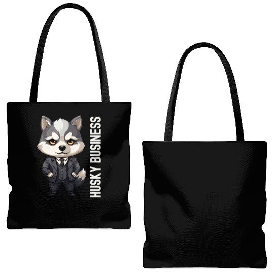 Husky Business - Husky Hustle Tote Bags (AOP)