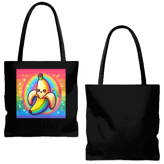 Banana RainbowT-Tote Bags (AOP)
