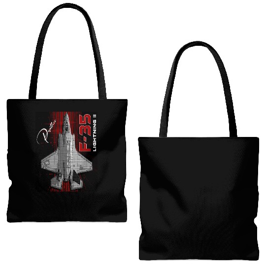 Lockheed Martin F-35 Lightning II Tote Bags (AOP)