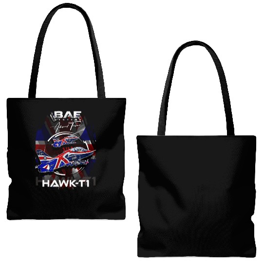 BAE Systems Hawk-T1 RAF advanced trainer aircraft Tote Bags (AOP)