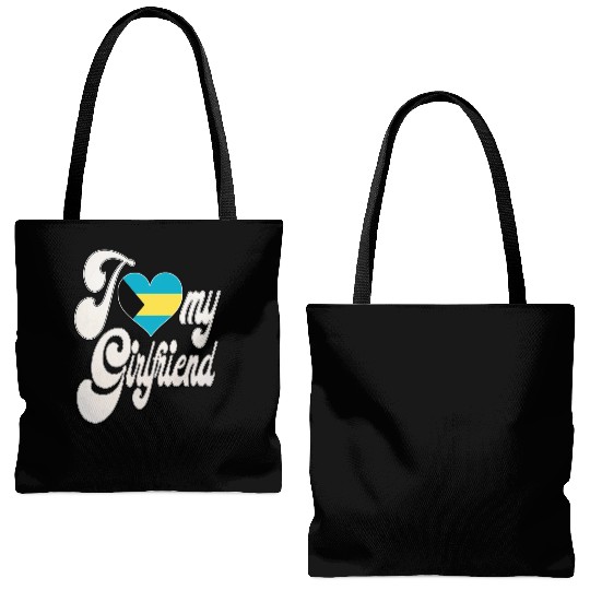 BahamasI Love My Bahamian Girlfriend Tote Bags (AOP)