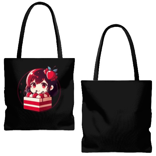 Red Velvet Cake Tote Bags (AOP)