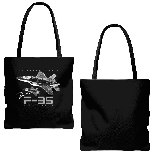 Lockheed Martin F-35 Lightning II Tote Bags (AOP)