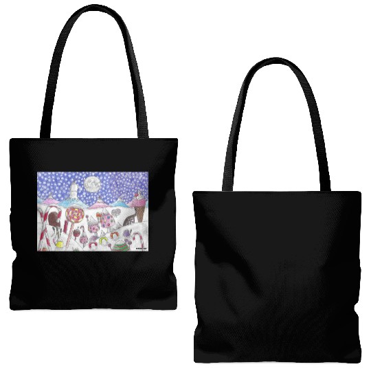 The Nutcracker Christmas Candy Land Tote Bags (AOP)