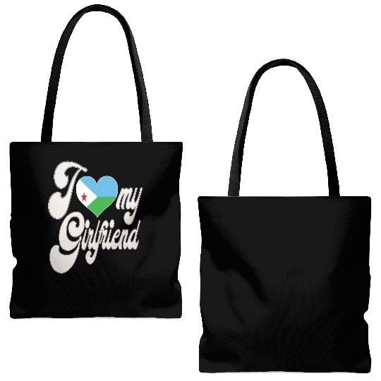 DjiboutiI Love My Djiboutian Girlfriend Tote Bags (AOP)