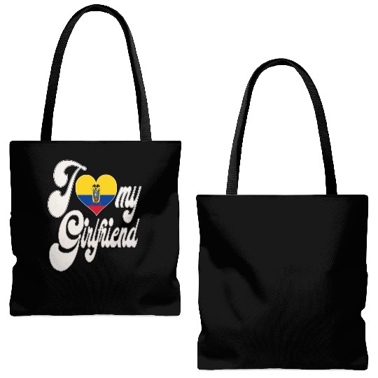 EcuadorI Love My Ecuadorian Girlfriend Tote Bags (AOP)