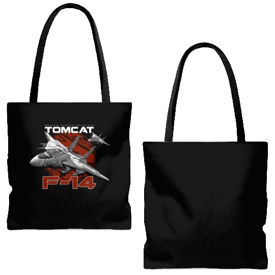 F-14 Tomcat Fighterjet Tote Bags (AOP)