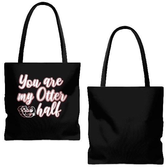 You are my Otter half Tote Bags (AOP)