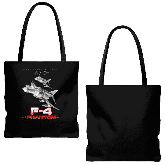 F-4 Phantom Us Air Force Fighter jet Tote Bags (AOP)