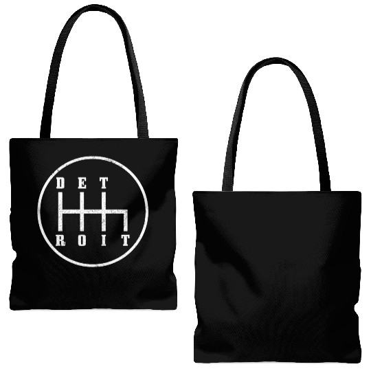 Detroit Michigan Motor City USA Tote Bags (AOP)