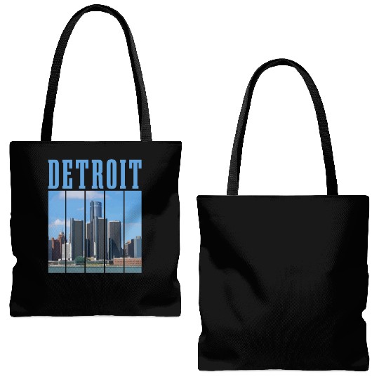 Detroit Michigan Motor City USA Tote Bags (AOP)