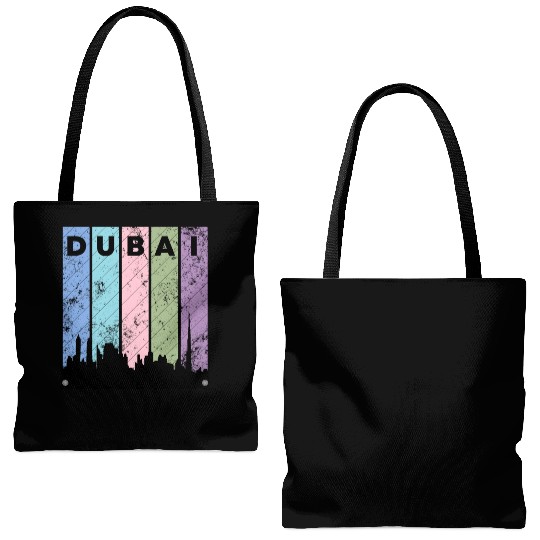 Dubai Love City Tote Bags (AOP)