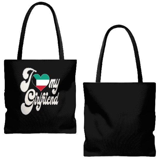KuwaitI Love My KuwaitI Love My Girlfriend Tote Bags (AOP)