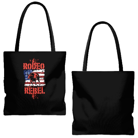 Rodeo Bull Riding Livestock Show Farmer Cattle Tote Bags (AOP)