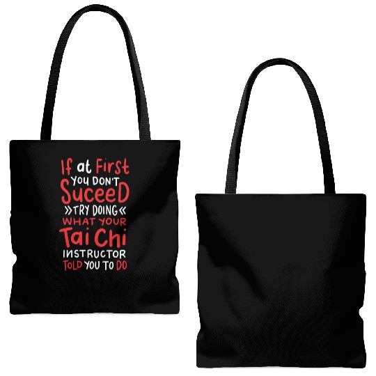 Tai Chi Instructor Tote Bags (AOP)