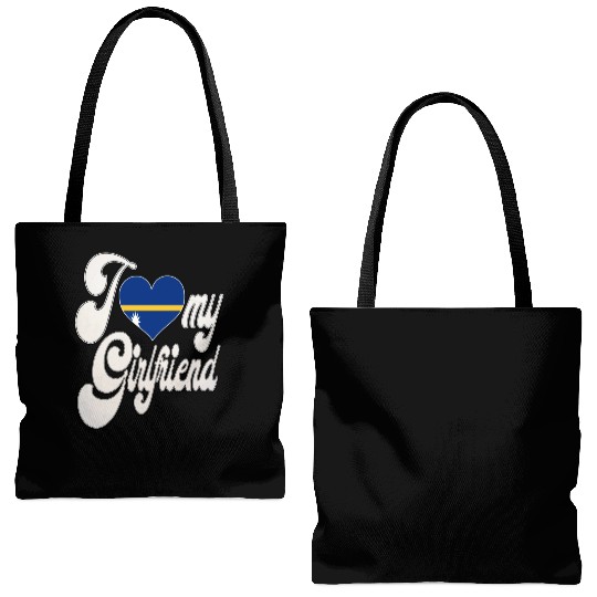 NauruI Love My Nauruan Girlfriend Tote Bags (AOP)