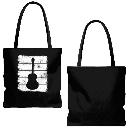 Guitar Drawing Tote Bags (AOP)