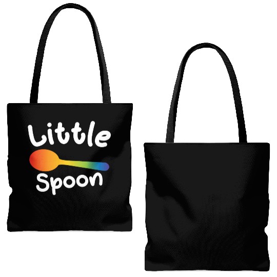 Little Spoon LGBT Pride Gay Lesbian Couple Love Tote Bags (AOP)