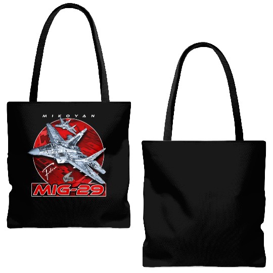 MIG-29 Soviet Union Air Superiority Jet Fighter Tote Bags (AOP)