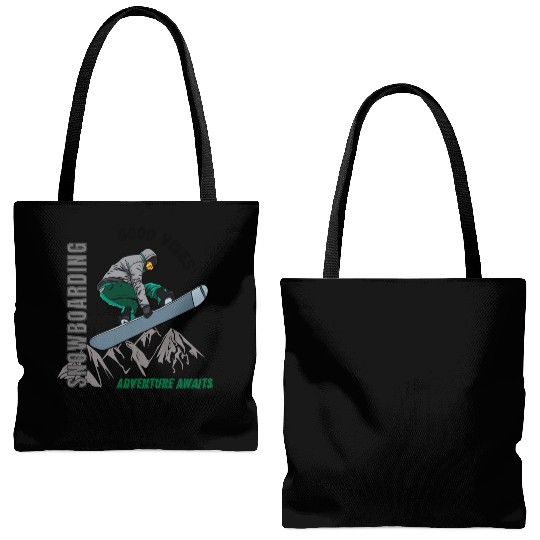 Snowboarding 1 Tote Bags (AOP)
