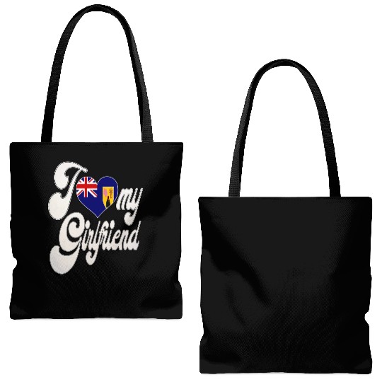 TurkI Love My Turks Caicos Girlfriend Tote Bags (AOP)