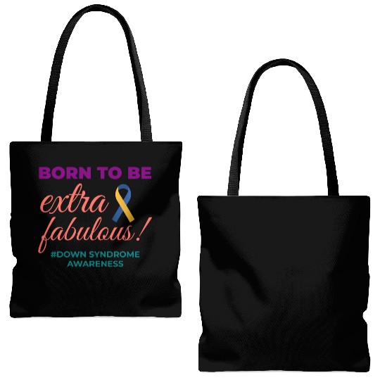 Down Syndrome Awareness Extra Fabulous Tote Bags (AOP)