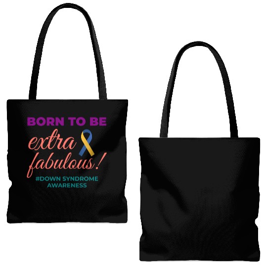 Down Syndrome Awareness Extra Fabulous Tote Bags (AOP)