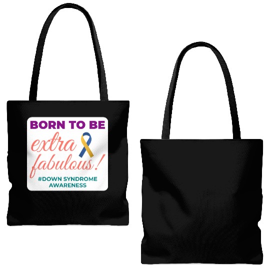 Down Syndrome Awareness Extra Fabulous Tote Bags (AOP)