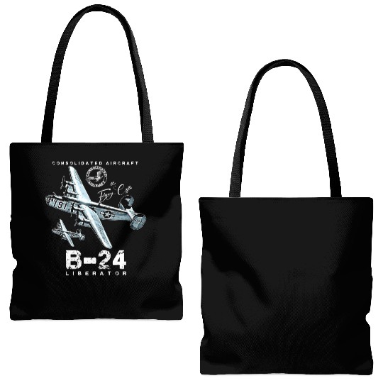 B24 Liberator The Flying Coffin WW2 Heavy Bomber A Tote Bags (AOP)